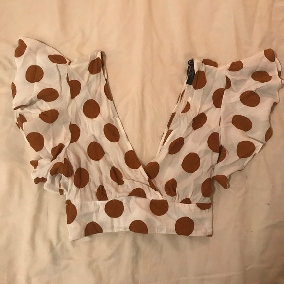 Havana Nights Polka Dot Crop - Picture 1 of 2